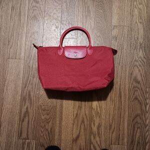 Longchamp Red Tote Bag